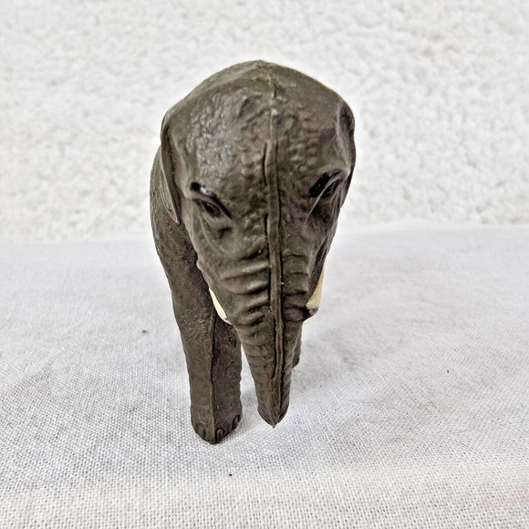 Viscoloid VCO Elephant Figure Celluloid 2" Trunk Down w Tusks Vtg 1930s - Picture 6 of 12